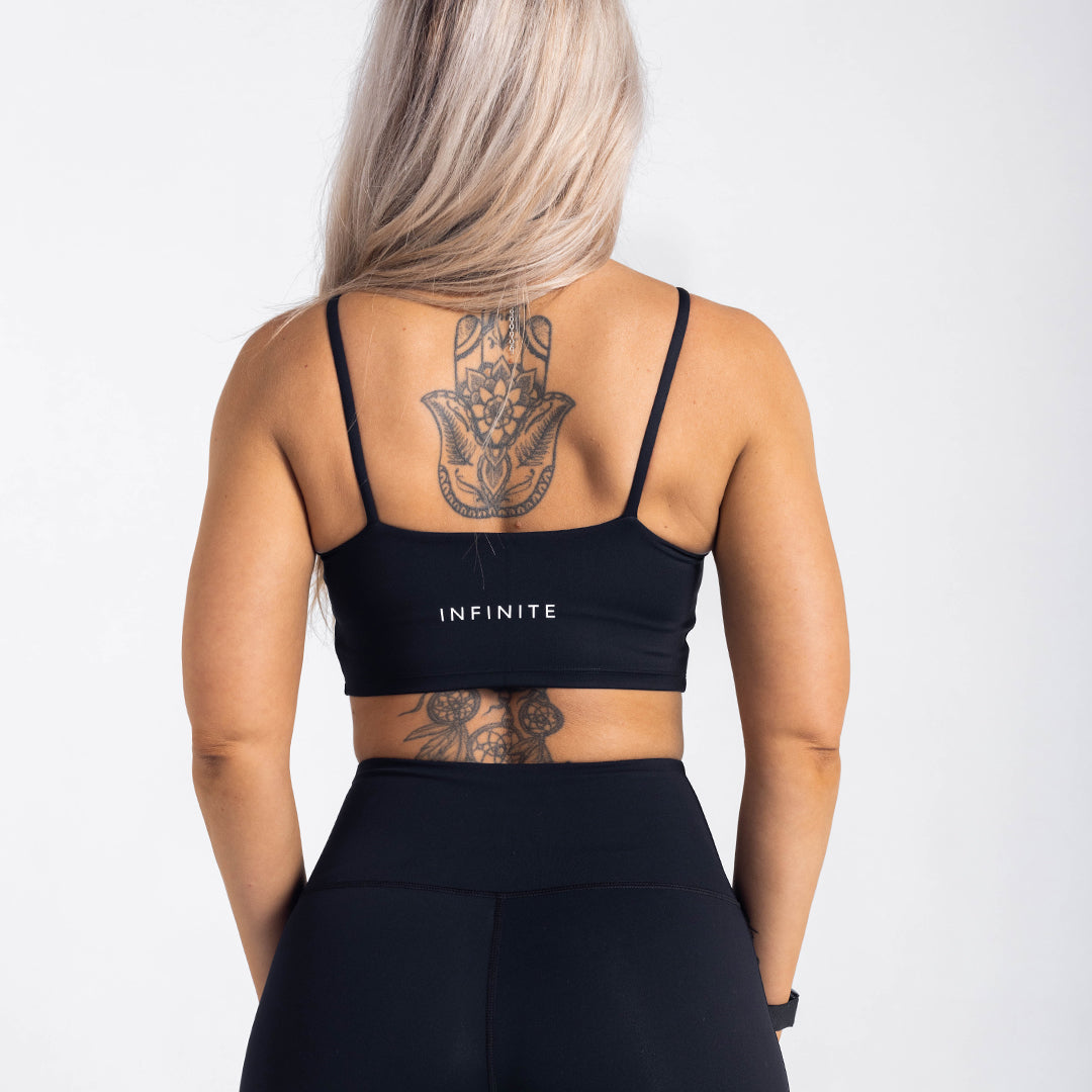 Aura Black Sports Bra
