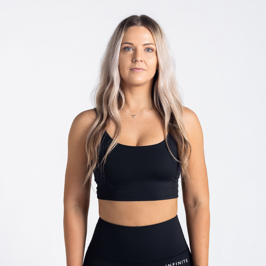 Aura Black Sports Bra